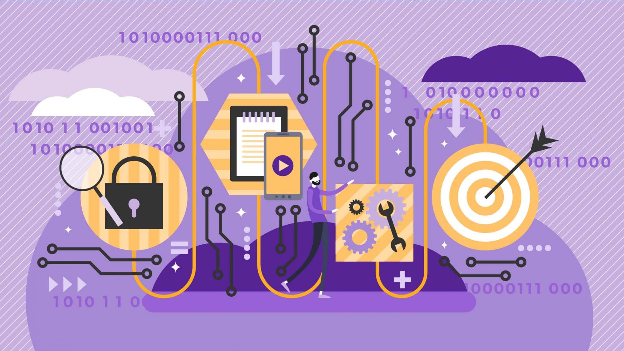 Illustration der Datenverarbeitung